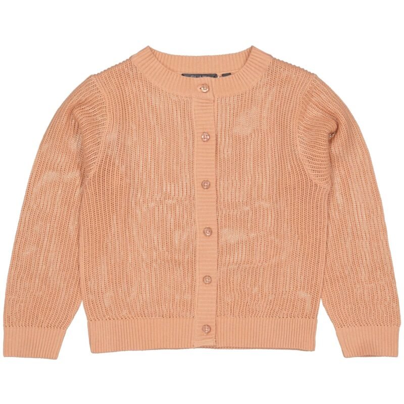 Quapi Meisjes vest gebreid - Bertona - Zalm Quapi Meisjes vest gebreid - Bertona - ZalmMateriaal 60% Cotton 40% Acryl