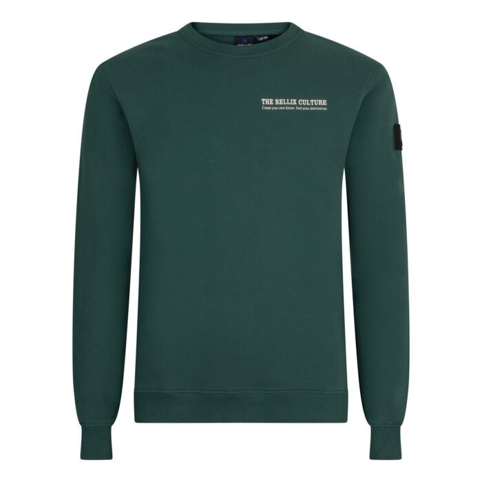 Rellix Jongens sweater - Groen Rellix Jongens sweater - GroenMateriaal 95% Cotton/ 5% Elastane