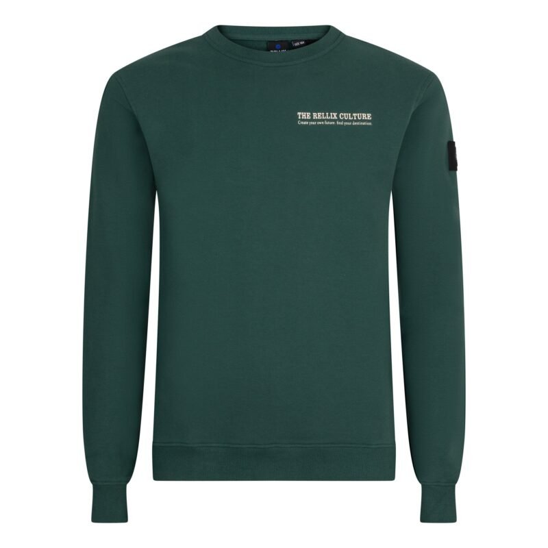 Rellix Jongens sweater - Groen Rellix Jongens sweater - GroenMateriaal 95% Cotton/ 5% Elastane