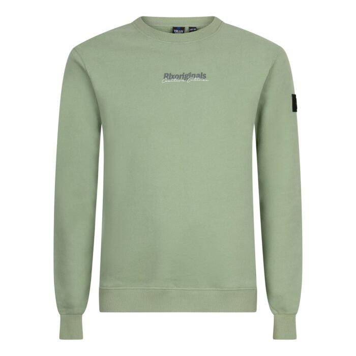 Rellix Jongens sweater creative brushed - Dusty lime groen Rellix Jongens sweater creative brushed - Dusty lime groenMateriaal 90% Cotton/ 10% Polyester