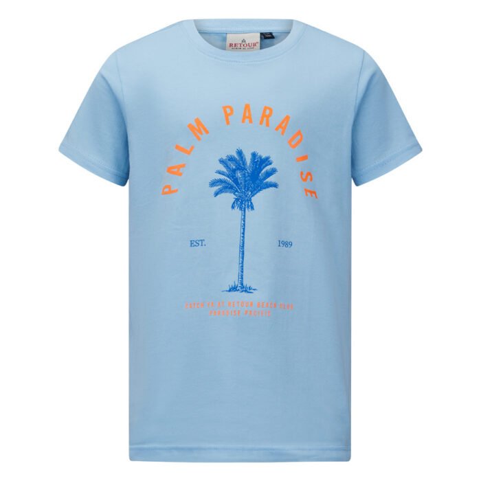 Retour Jeans Jongens t-shirt - Jones - Zacht blauw Retour Jeans Jongens t-shirt - Jones - Zacht blauw100% Cotton