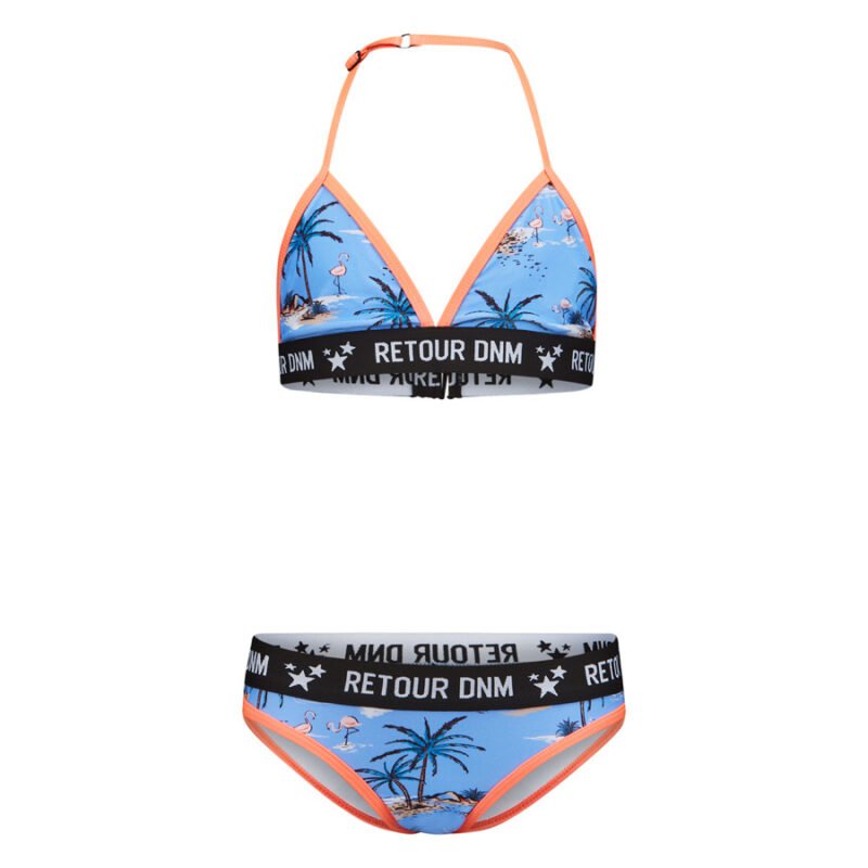 Retour Jeans Meisjes bikini - Lavina - Corn bloemen blauw Retour Jeans Meisjes bikini - Lavina - Corn bloemen blauw80% Polyamide