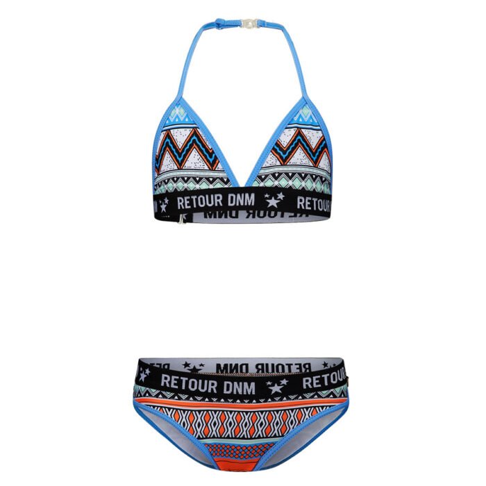 Retour Jeans Meisjes bikini - Zelda - Paars Blauw Retour Jeans Meisjes bikini - Zelda - Paars Blauw80% polyamide 20% elasthane