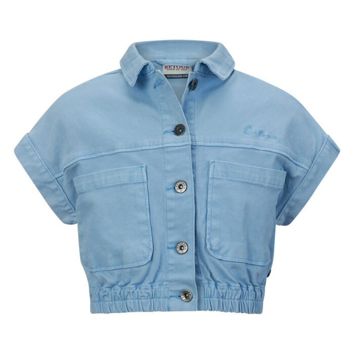 Retour Jeans Meisjes jas - Bonita - Gebleekt Blauw Retour Jeans Meisjes jas - Bonita - Gebleekt Blauw98% cotton 2% ea