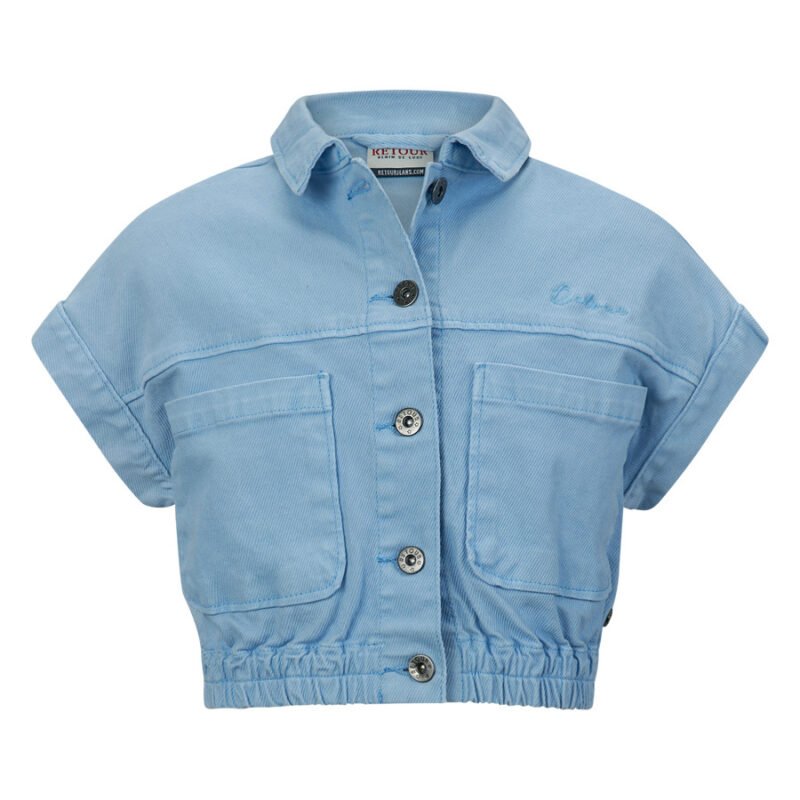 Retour Jeans Meisjes jas - Bonita - Gebleekt Blauw Retour Jeans Meisjes jas - Bonita - Gebleekt Blauw98% cotton 2% ea