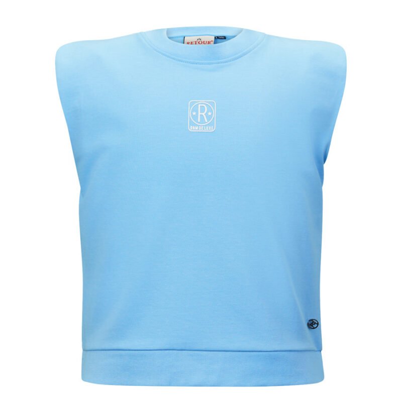 Retour Jeans Meisjes sweater - Deina - Gebleekt Blauw Retour Jeans Meisjes sweater - Deina - Gebleekt Blauw95% cotton 5% elasthane