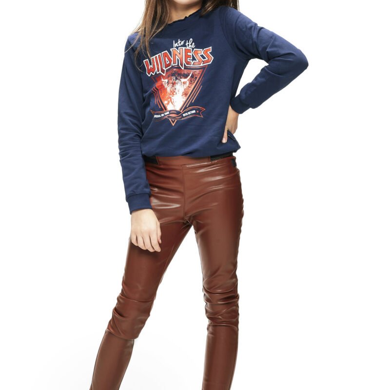 Retour Jeans Meisjes sweater - Eboni - Marine blauw Retour Jeans - Meisjes sweater - Eboni - Marine blauw95% organic cotton 5% elasthan