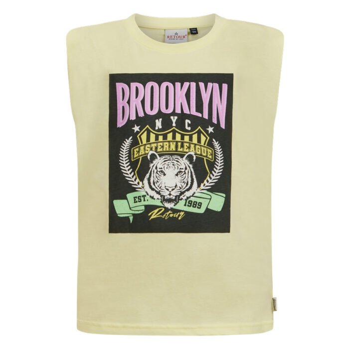 Retour Jeans Meisjes t-shirt - Gaya - Licht geel Retour Jeans Meisjes t-shirt - Gaya - Licht geel100% Cotton