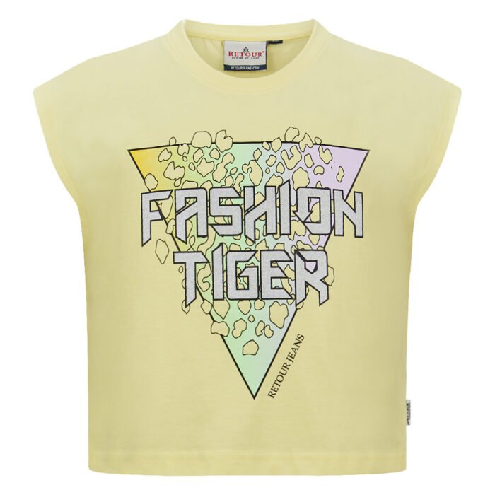 Retour Jeans Meisjes t-shirt - Nina - Licht Geel Retour Jeans Meisjes t-shirt - Nina - Licht Geel100% cotton