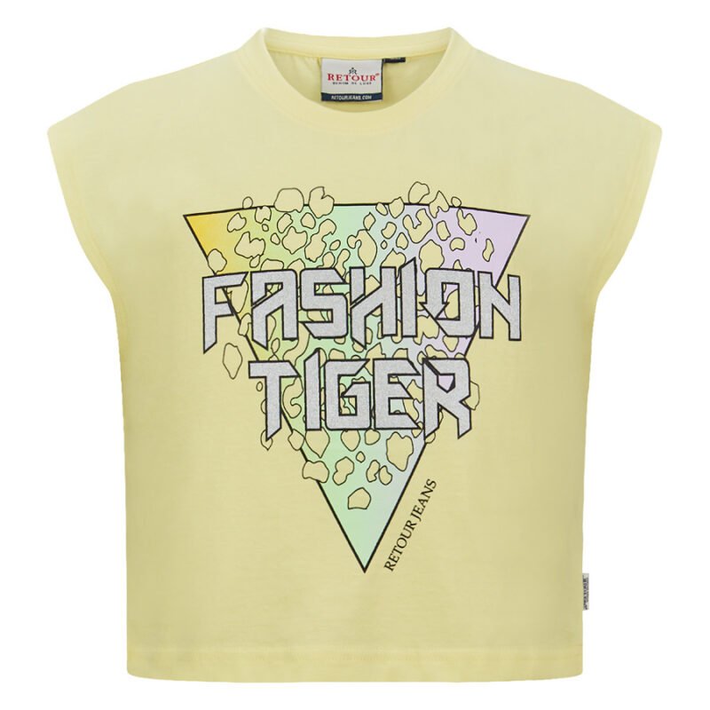 Retour Jeans Meisjes t-shirt - Nina - Licht Geel Retour Jeans Meisjes t-shirt - Nina - Licht Geel100% cotton