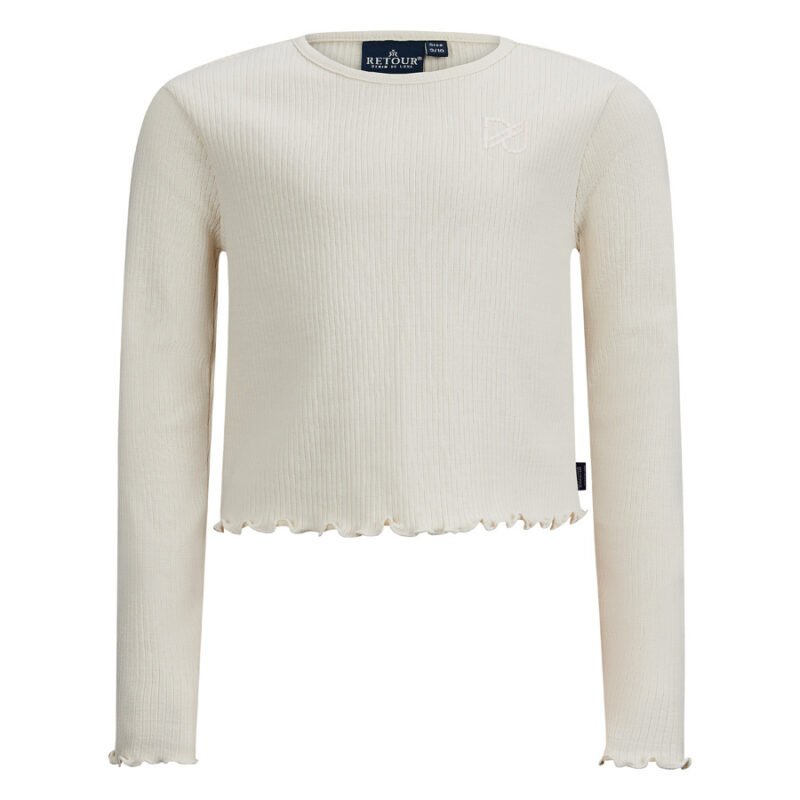 Retour Jeans Meisjes t-shirt - Pebbles - Licht beige Retour Jeans Meisjes t-shirt - Pebbles - Licht beigeMateriaal 95% Cotton