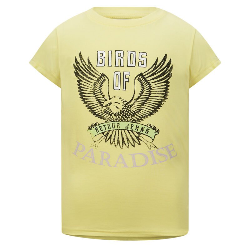 Retour Jeans Meisjes t-shirt - Sheryll - Licht Geel Retour Jeans Meisjes t-shirt - Sheryll - Licht Geel100% cotton