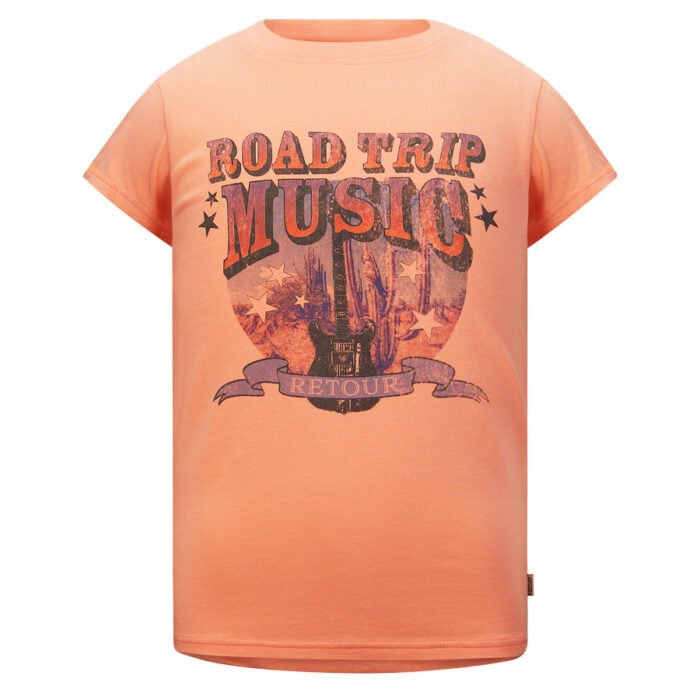 Retour Jeans Meisjes t-shirt - Terry - Perzik Retour Jeans Meisjes t-shirt - Terry - Perzik95% cotton 5% elasthane