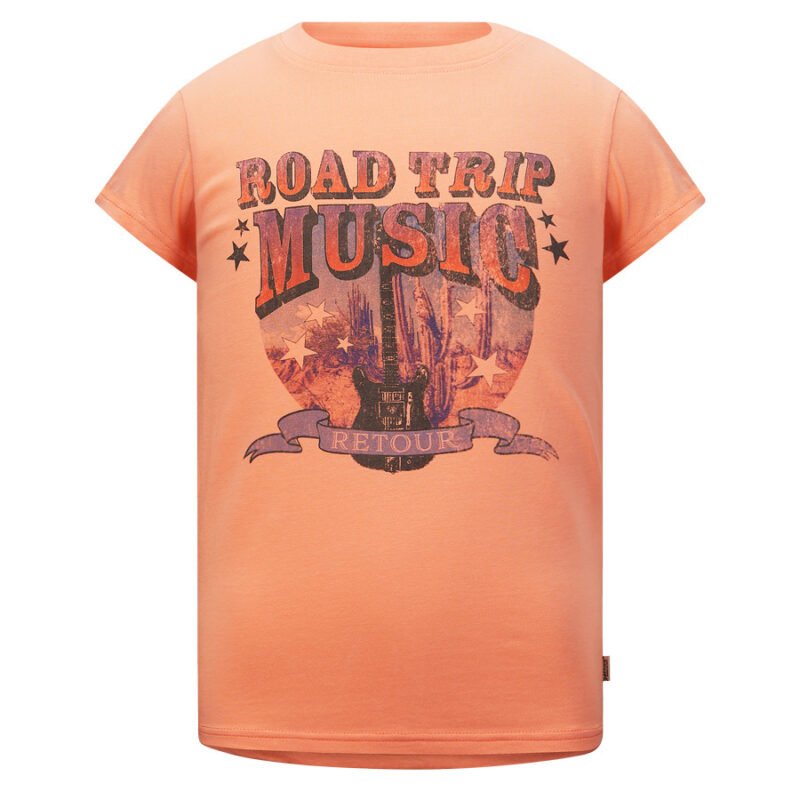 Retour Jeans Meisjes t-shirt - Terry - Perzik Retour Jeans Meisjes t-shirt - Terry - Perzik95% cotton 5% elasthane