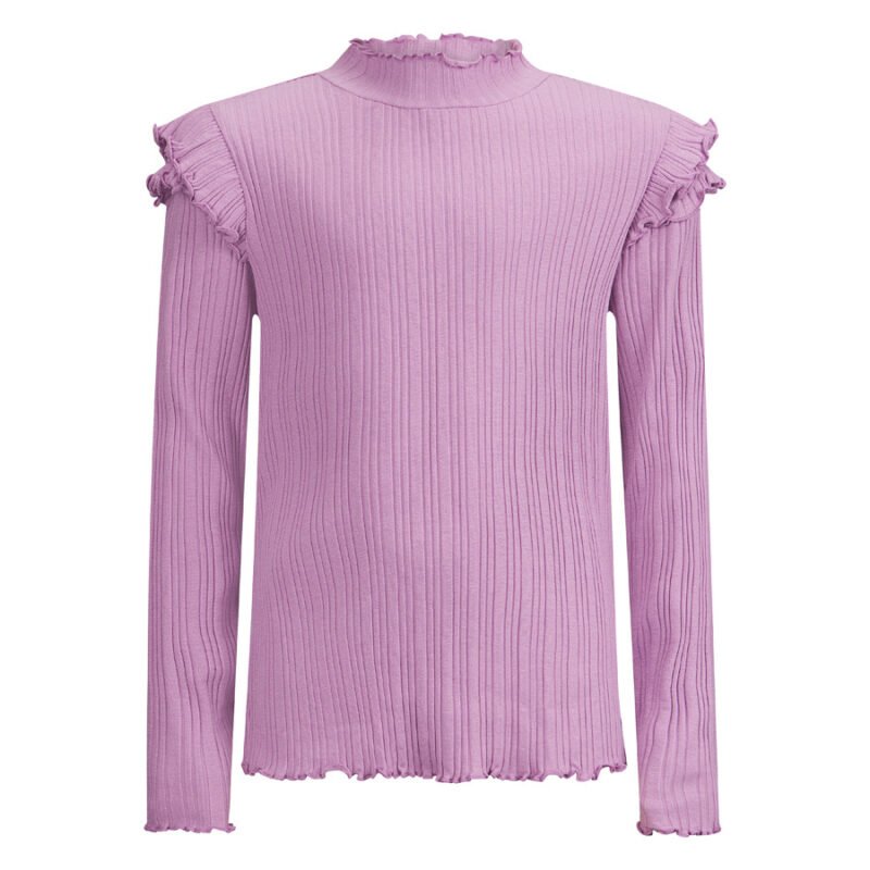 Retour Jeans Meisjes t-shirt - Yanou - Grape paars Retour Jeans Meisjes t-shirt - Yanou - Grape paarsMateriaal 47% Co