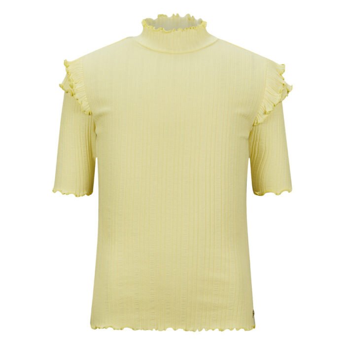 Retour Jeans Meisjes t-shirt - Yass - Licht Geel Retour Jeans Meisjes t-shirt - Yass - Licht Geel48% cotton 48% viscose 4% ea