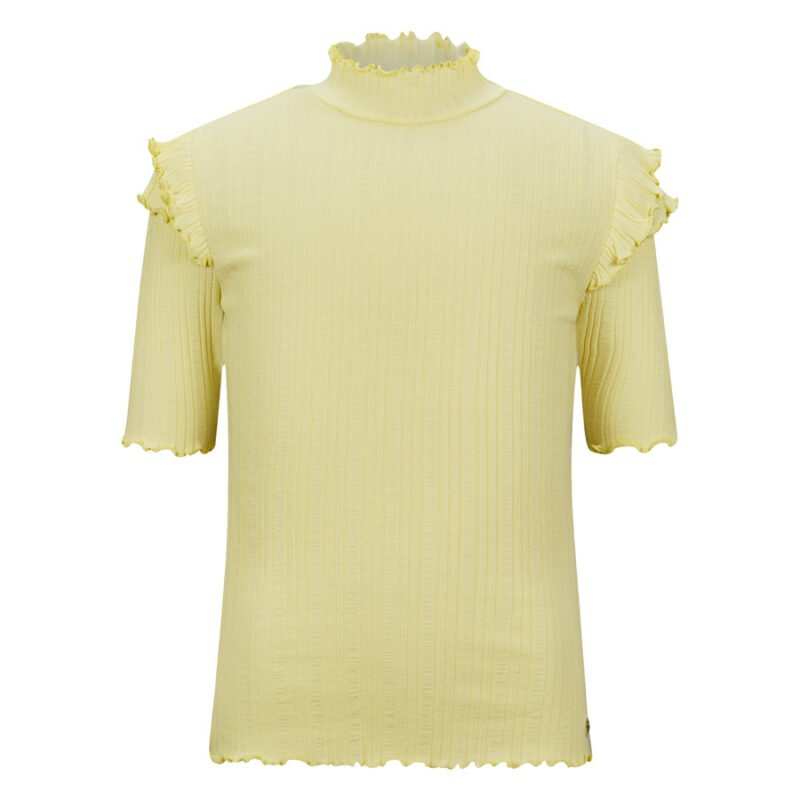 Retour Jeans Meisjes t-shirt - Yass - Licht Geel Retour Jeans Meisjes t-shirt - Yass - Licht Geel48% cotton 48% viscose 4% ea