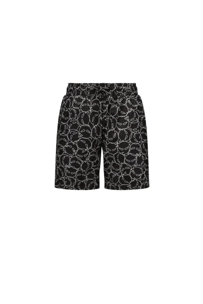 SUPERREBEL Jongens zwembroek AOP - Bay - Zwart/wit AOP SUPERREBEL Jongens zwembroek AOP - Bay - Zwart/wit AOP100% RPE
