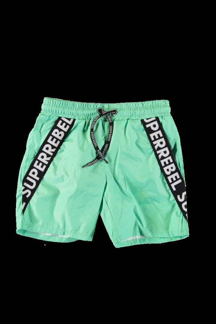 SUPERREBEL Jongens zwembroek Bay - Fluo mint SUPERREBEL Jongens zwembroek Bay - Fluo mint100% recycle polyester