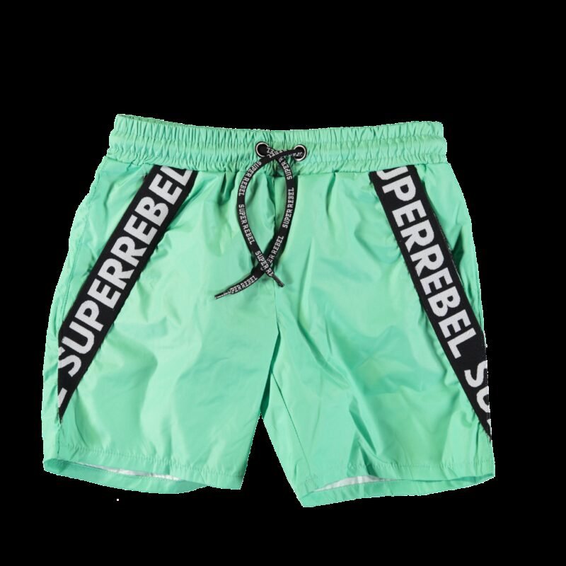 SUPERREBEL Jongens zwembroek Bay - Fluo mint SUPERREBEL Jongens zwembroek Bay - Fluo mint100% recycle polyester