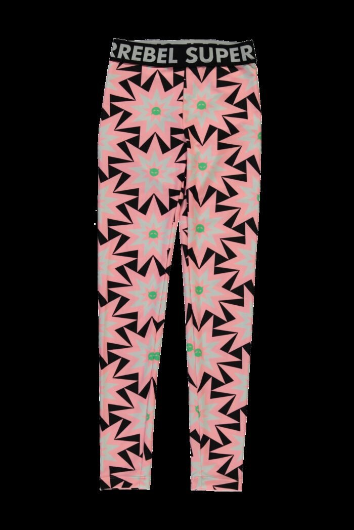 SUPERREBEL Meisjes legging Pearl - Star AOP SUPERREBEL Meisjes legging Pearl - Star AOP80% recycle polyester 20% EA