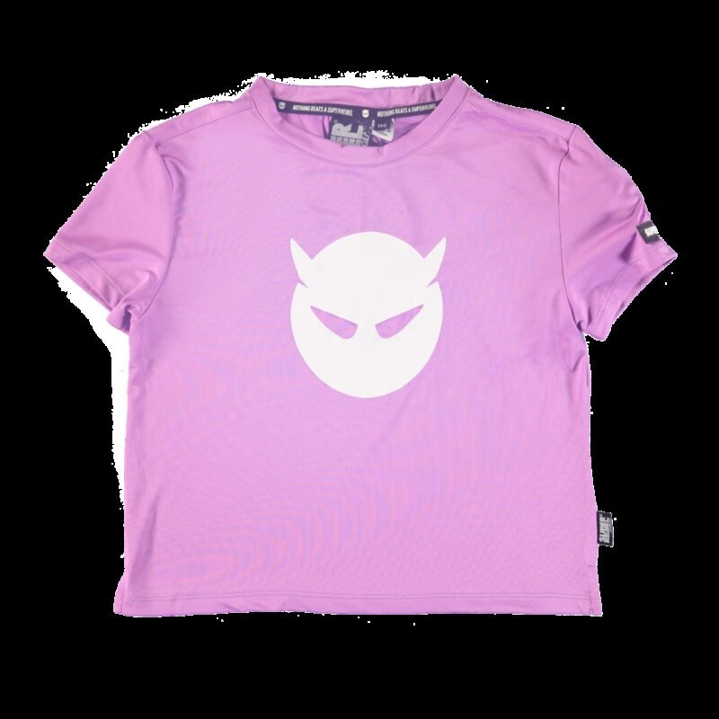 SUPERREBEL Meisjes t-shirt Benica - Fluo paars SUPERREBEL Meisjes t-shirt Benica - Fluo paars95% recycle polyester 5% elast