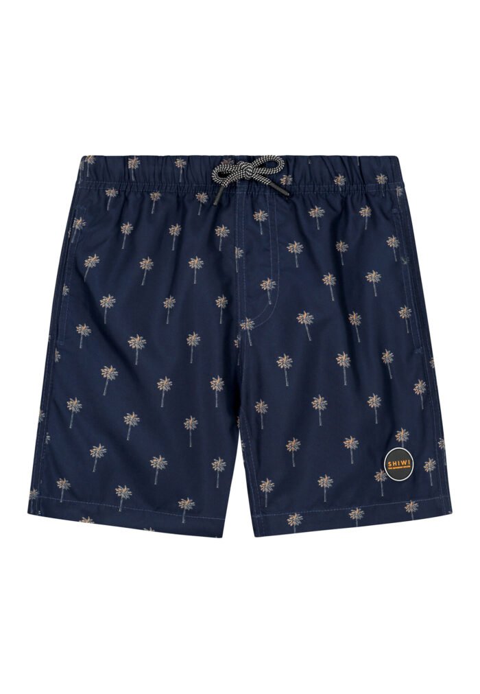 Shiwi Jongens zwembroek - Scratch palm - Donker navy blauw Shiwi Jongens zwembroek - Scratch palm - Donker navy blauwMateriaal 100% recycled polyester