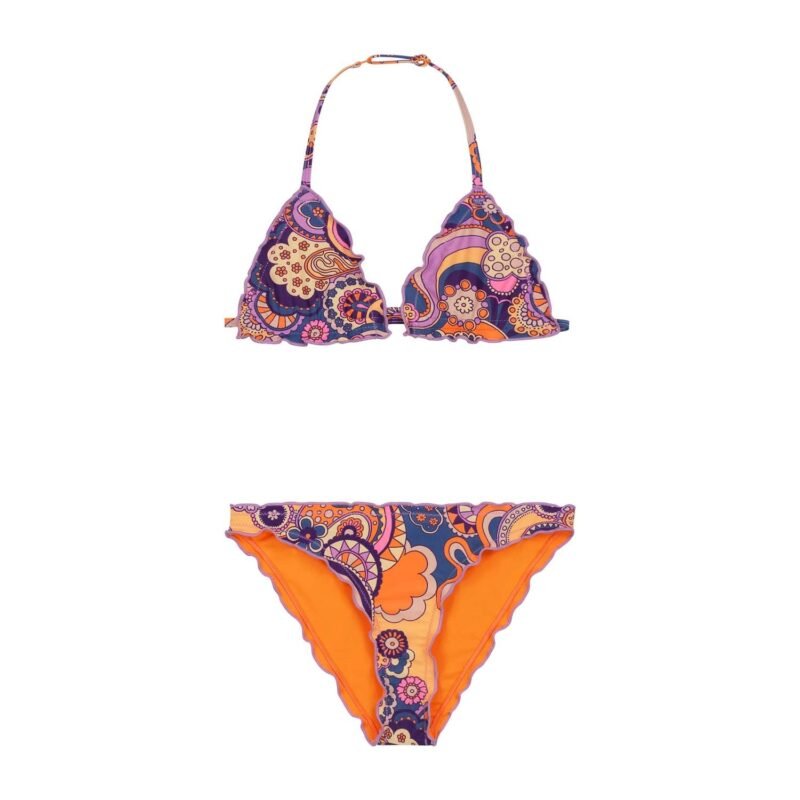 Shiwi Meisjes bikini Lily Woodstock wave - Multi color 6423708111-000 - Maat 134/140 - Shiwi - Meisjes bikini Lily Woodstock wave - Multi color