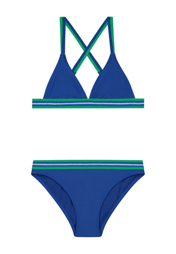 Shiwi Meisjes bikini triangel - Luna - Deep ocean blauw Shiwi Meisjes bikini triangel - Luna - Deep ocean blauwMateriaal 82% recycled polyester