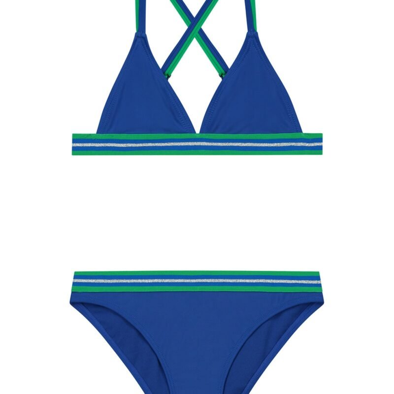 Shiwi Meisjes bikini triangel - Luna - Deep ocean blauw Shiwi Meisjes bikini triangel - Luna - Deep ocean blauwMateriaal 82% recycled polyester