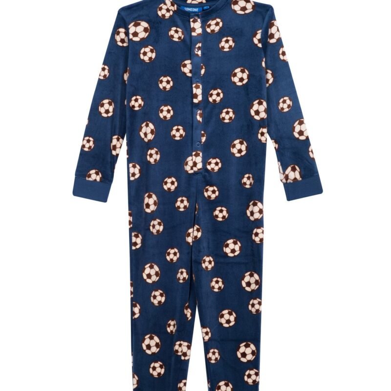 Someone Jongens pyjama - Jeans blauw Someone Jongens pyjama - Jeans blauwMateriaal 92% Polyester
