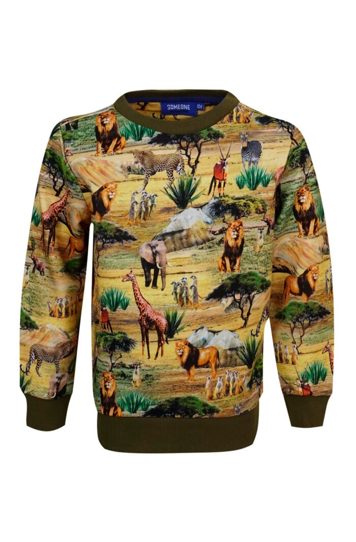 Someone Jongens sweater - Meromi-SB-16-A - Licht khaki groen Someone Jongens sweater - Meromi-SB-16-A - Licht khaki groen92%Cotton