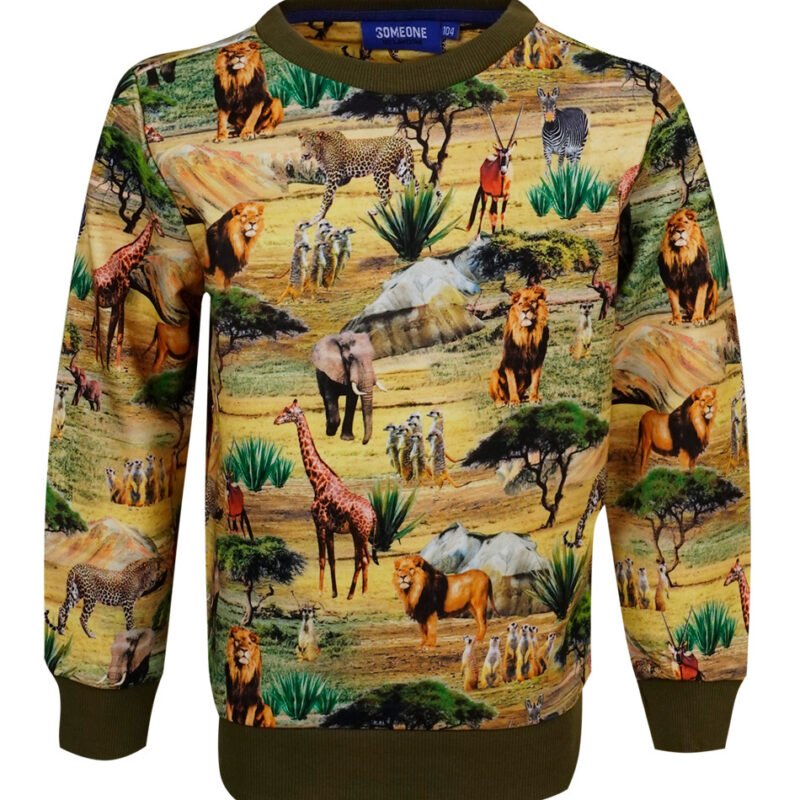 Someone Jongens sweater - Meromi-SB-16-A - Licht khaki groen Someone Jongens sweater - Meromi-SB-16-A - Licht khaki groen92%Cotton