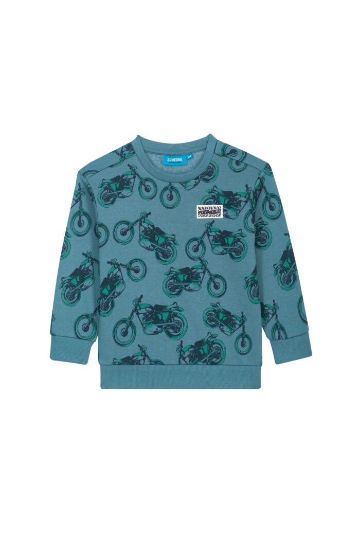 Someone Jongens sweater - Petrol blauw Someone Jongens sweater - Petrol blauwMateriaal 80%Comb Cott
