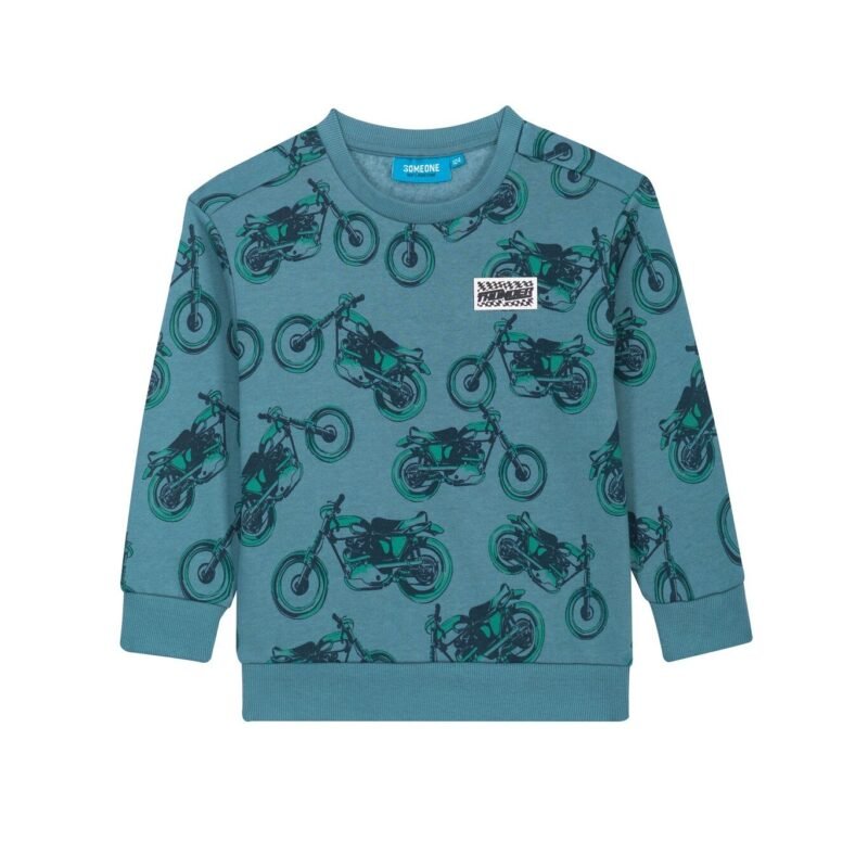 Someone Jongens sweater - Petrol blauw Someone Jongens sweater - Petrol blauwMateriaal 80%Comb Cott