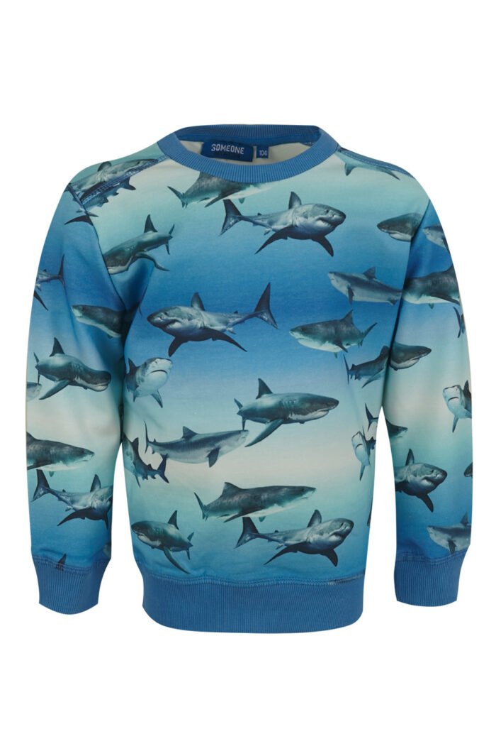 Someone Jongens sweater - Wally-SB-16-C - Blauw Someone Jongens sweater - Wally-SB-16-C - Blauw95%Com Cott