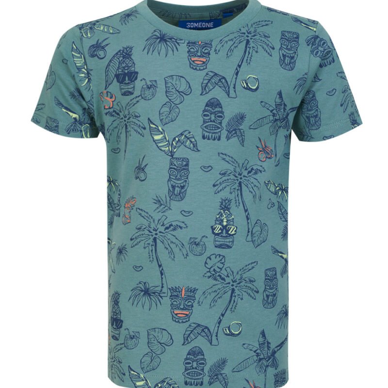 Someone Jongens t-shirt - Breaking-SB-02-B - Donker mint blauw Someone Jongens t-shirt - Breaking-SB-02-B - Donker mint blauwMateriaal 100% Combed Cotton