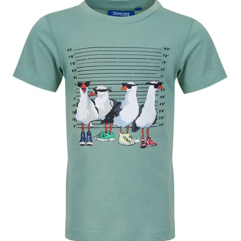 Someone Jongens t-shirt - Ias-SB-02-A - Licht khaki groen Someone Jongens t-shirt - Ias-SB-02-A - Licht khaki groenMateriaal 100% Combed Cotton
