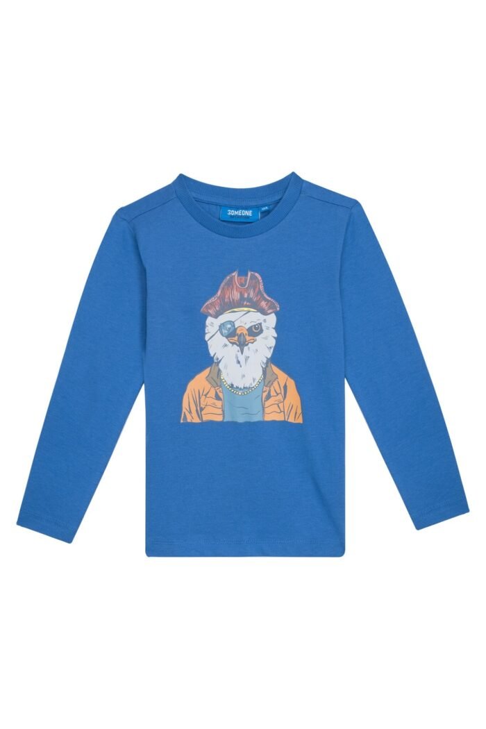 Someone Jongens t-shirt LS - Blauw Someone Jongens t-shirt LS - BlauwMateriaal 100% Combed Cotton
