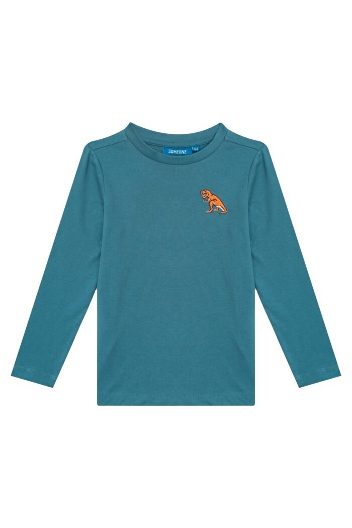Someone Jongens t-shirt LS - Petrol blauw Someone Jongens t-shirt LS - Petrol blauwMateriaal 100% Combed Cotton