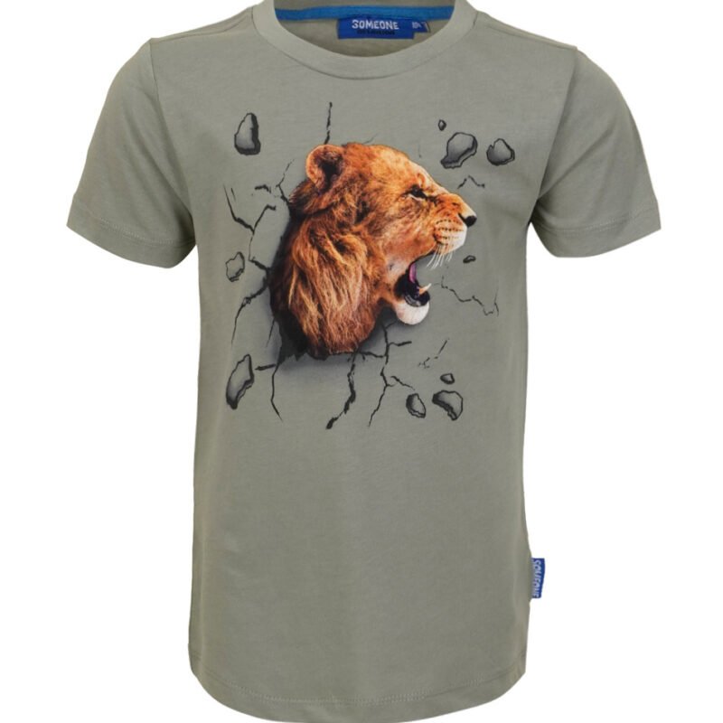 Someone Jongens t-shirt - Meromi-SB-02-E - Oud groen Someone Jongens t-shirt - Meromi-SB-02-E - Oud groen100% Combed Cotton