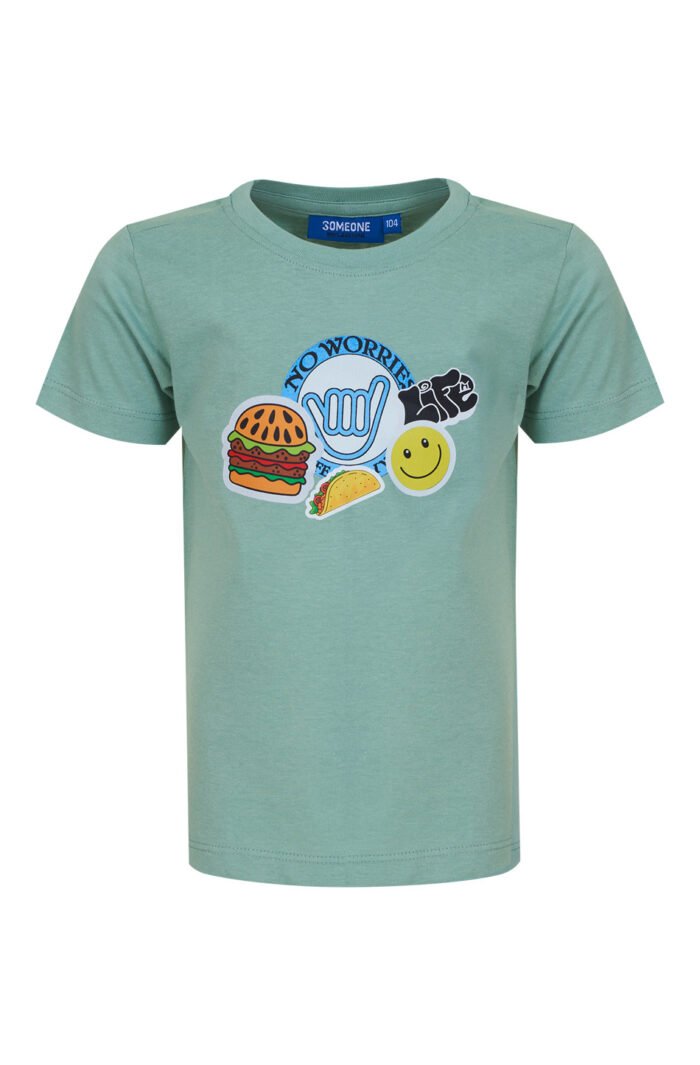 Someone Jongens t-shirt - Polaroid-SB-02-B - Licht khaki groen Someone Jongens t-shirt - Polaroid-SB-02-B - Licht khaki groenMateriaal 100% Combed Cotton
