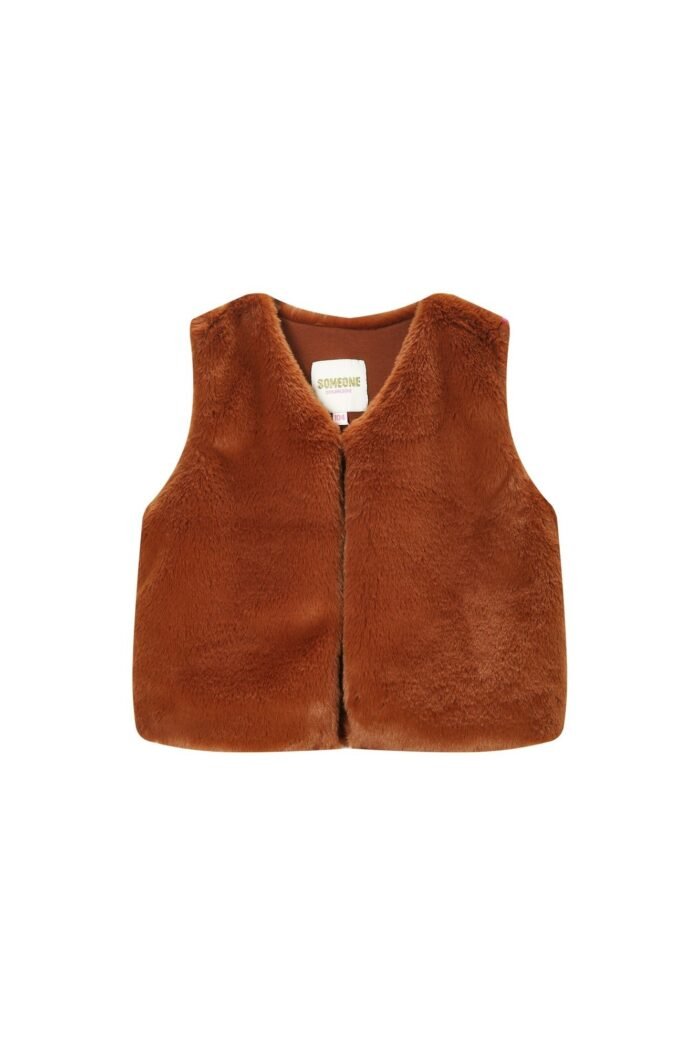 Someone Meisjes gilet - Cognac Someone Meisjes gilet - CognacMateriaal 100% Polyester