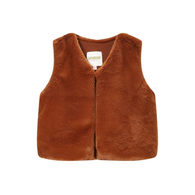 Someone Meisjes gilet - Cognac Someone Meisjes gilet - CognacMateriaal 100% Polyester