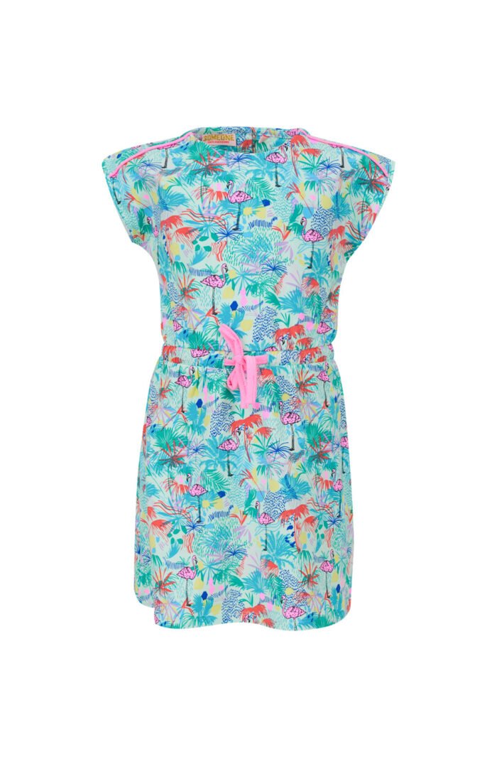 Someone Meisjes jurk - Imani-SG-51-A - Licht mint blauw Someone Meisjes jurk - Imani-SG-51-A - Licht mint blauwMateriaal