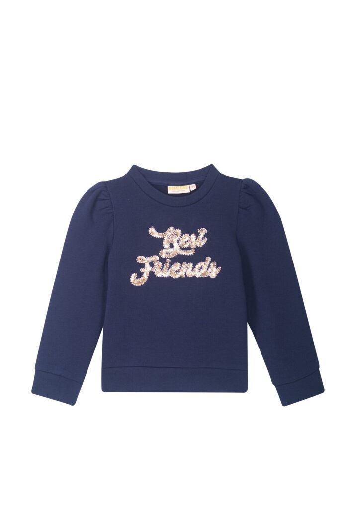 Someone Meisjes sweater - Navy blauw Someone Meisjes sweater - Navy blauwMateriaal 95% Cotton