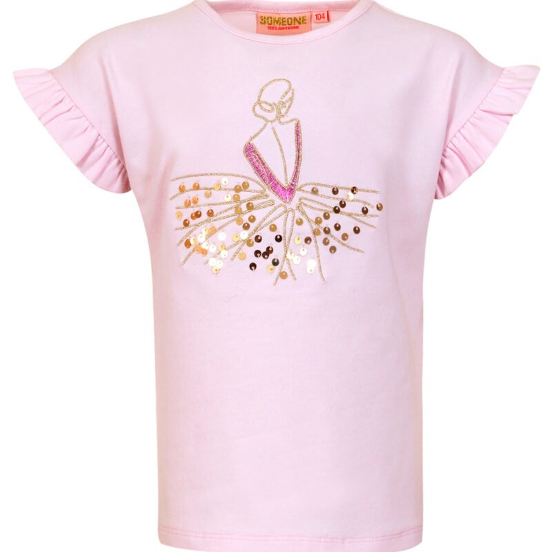 Someone Meisjes t-shirt - Anais-SG-02-C - Zacht roze Someone Meisjes t-shirt - Anais-SG-02-C - Zacht rozeMateriaal 95%Com Cott