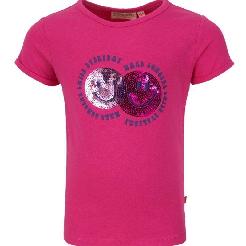 Someone Meisjes t-shirt - Coeur-SG-02-B - Donker roze Someone Meisjes t-shirt - Coeur-SG-02-B - Donker rozeMateriaal 95%Com Cott