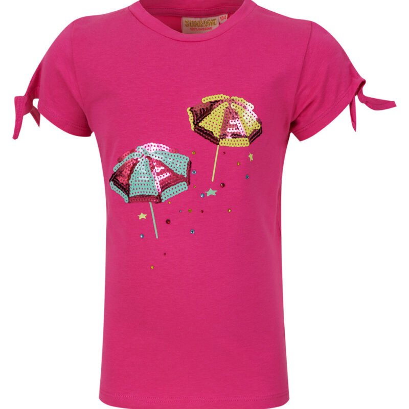 Someone Meisjes t-shirt - Connie-SG-02-C - Donker roze Someone Meisjes t-shirt - Connie-SG-02-C - Donker rozeMateriaal 95%Com Cott