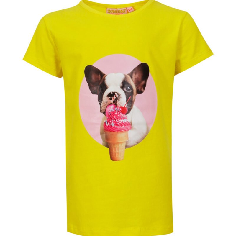 Someone Meisjes t-shirt - Gummie-SG-02-D - Helder geel Someone Meisjes t-shirt - Gummie-SG-02-D - Helder geelMateriaal 95%Com Cott